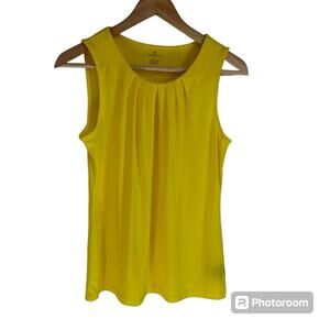 Worthington women’s tank blouse‎ small yellow